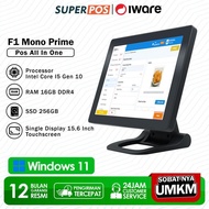 Pos Pc All In One Mesin Kasir Touchscreen Single Display 15" Intel Core I5 Iware F1 mono Prime