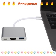 ARROGANCED TypeC Docking Station, USD3.0 & PD 100W TypeC to HD Compatible USB PD 3 in 1 Type-C Hub, 
