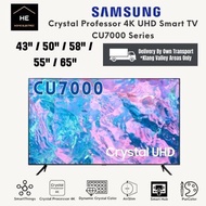 SAMSUNG 43" / 50" / 55" / 58" / 65" Inch CU7000 Series 4K CRYSTAL UHD SMART TV