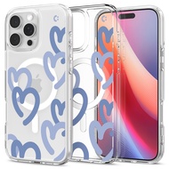 SPIGEN เคสสำหรับ รุ่น iPhone 16 [Ultra Hybrid MagFit Hearts] Dual Layer Case with Embedded Magnet fo