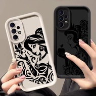 Disney Princess Jasmine Evil Queen Mandala Cover For Samsung A56 A55 A35 A53 A54 5G A73 A34 A07 Soft