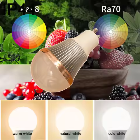 High CRI RA 95-98 5W 7W 9W GU10 LED Bulbs Lamp Light Warm White 3000K Daylight White 5000K Natural W