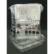 BENXON Kuih Container OPS 2H / Disposable Plastic Clear Bakery Container (100pcs±) OP2H / OPS 2H