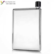 Luxury A4A6 Flat Paper Water Bottle Student Creative Plastic Water Bottle Casual Transparent Flat Wa
