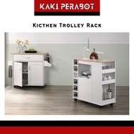 CARTA Kitchen Trolley Rack Kitchen Island Table Kitchen Cart Island Kitchen Table Troli Dapur Troli 