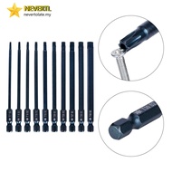 [LUMY] 1pc 100mm Blue   for Torx Screwdriver Bits Set Electric Screwdriver T7-T40