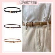 【READY STOCK】Women's Casual Plain belt Fashion Retro Thin Belts Metal Accessories Basic Belt Tali Pi