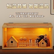 Quail & Hamster Breeding Cage with Thermostatic Control | 40/60/80cm Multi-Size Wood Incubator Box, 