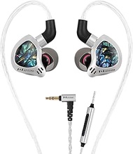 HZSOUND Ginkgo Dual-Driver in Ear Monitor Headphone, HiFi IEMS with PVD-Coated Composite Diaphragm,