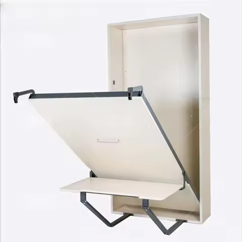 Invisible bed with desk Invisible wall is turning over Wall Invisible bed Murphy bed Hardware access