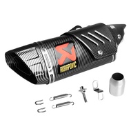 Runye Cars 38-51mm Universal Akrapovic M1 with Silencer Motorcycle Exhaust Modified Muffler Pipe