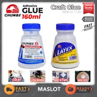 Chunbe 160ml Multi-Purpose Glue / Adhensive Latex Glue Latex White Gam Pelekat / Gum Kertas Gam Puti