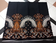 KAIN BATIK PREMIUM Bahan Katun Halus Warna Hitam Kombinasi Coklat Jarik Jarit Samping Kebat Panjang 