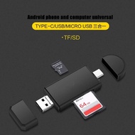 MRNSTRE XZT Card Reader OTG 3in1 USB 2.0 Micro USB Type C OTG SD Card MicroSD - YC320