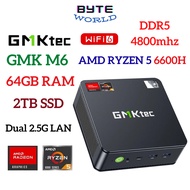 GMKtec M6 AMD Ryzen 5 6600H Windows Mini PC 64GB DDR5 RAM 2TB NVME SSD Gaming PC Gaming Computer CPU