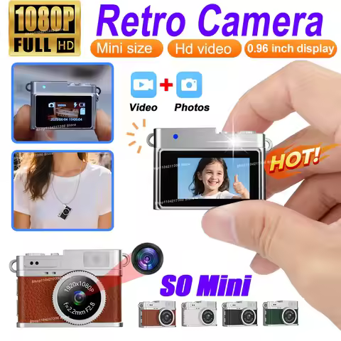 S150 Mini Camera 0.96Inch 1080P HD with Flash Lamp Sports Student Camera Campus Portable Small Photo