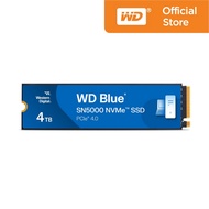 WD Blue SN5000 SSD 4TB PCIe4x4 NVMe M.2 2280 Read:5500 MB/s Write:5000 MB/s (WDS400T4B0E) (เอสเอสดี