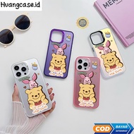 SC Premium Matte Hard Casing Color Piglet and Pooh For VIVO Y22 4g S16 5g V27 5g Y30 Y50 Y95 Y91 Y51