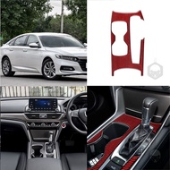 Honda Accord 2014-2021 Gear Button Panel Interior Accessories Real Carbon Fiber accessories Sticker 