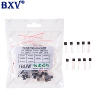 100PCS TO-92 Transistor Assortment Kit - 10 Values (NPN & PNP BJT Mix: BC337, 2N2222, S8050) for Ard