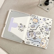 田360 Rotate the Tab Samsung Galaxy Tab Casing Tablet Tab S9 S10 fe Acrylic Flip S8 S8+ Tab A7 Lite A