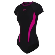 Mới ban đầu SPEEDO Speedo một mảnh áo tắm cho phụ nữ với tay ngắn bảo vệ khỏi ánh mặt trời Bảo hiểm