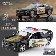 RMZ CITY Police Car Models Alloy Toy Vehicles Dodge Challenger Car Toy Model Kids Toys Gift for Boys