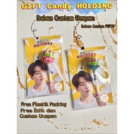Lollipop Candy Gift Holding Candy Custom photo Mini Gift lollipop Candy/ Custom Handle Candy Photo