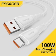 Essager USB Type-C Cable 6A 100w Super Fast Charger Wire Type-C Cable for Huawei