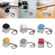 [YIJU] Keyboard Fidget Keychain Carabiner Keychain Clip, Pass The Boring Time Keyboard