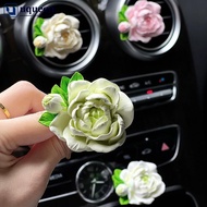 UQUEEN Car Jasmine Air Outlet Perfume Clip Car Air Freshener Peach Blossom Aroma Diffuser Car Decora