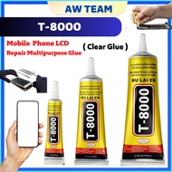 T8000 T-8000 Fast Rubber Glue For Phone Tablet Screen Digitizer Back Glass (Transparent Glue)