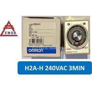OMRON H2A-H 240VAC 3 MIN TIMER RELAY (JAPAN)