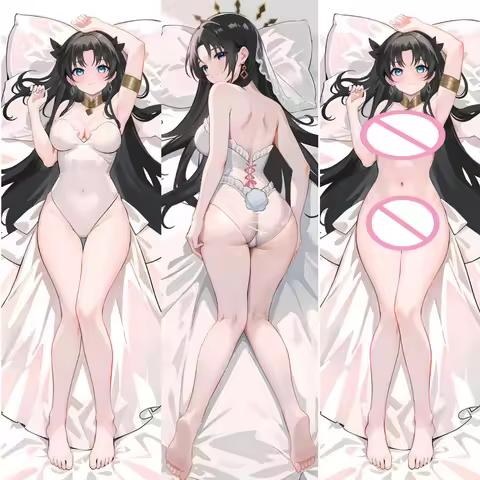 Dakimakura Anime Rin Tohsaka Saber FGO AI Illustrations Large Breasts Double-Sided Print Life-Size B