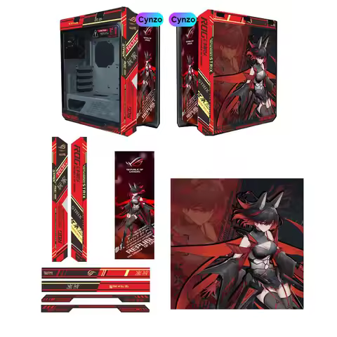 DIY Frame Stickers for Asus GX601 Case,MOD Helios Chassis Anime Stricker Paper Cover,ROG Gaming Cabi