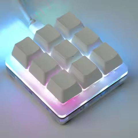 9 Keys RGB Macropad Macro Mechanical Keyboard USB Mini Gaming Custom Programming Keypads For Photosh
