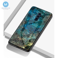 OPPO A3S A5S A7 RNEO 10X ZOOM 2 Z Realme 1 3 PRO C1 C2 XT A1K Marble Glass Hard Case