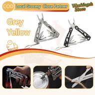 Heavy-Duty 420 Steel Folding Multitool (14 Functions) - Keychain-Friendly Safety Locking Tool for Ca