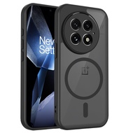Phone Case: Skin-feel Transparent Black Matte Magnetic Case, Compatible With Oneplus 13/13r Wireless