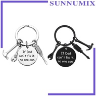 [Sunnimix] FatherS Day Gifts Keychain from Children for Daddy Him Wedding