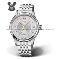 ORIS 0173377194071-0782010 Men's Analog Watch Classic Date Automatic 42mm SS Bracelet Silver *Original