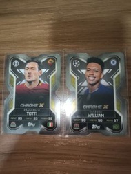 Topps Chrome X 足球球星卡 - Totti & Willian