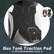 แผ่นถังน้ำมันกันลื่นรถจักรยานยนต์ที่ยึดเข่ากันลื่นสติกเกอร์ป้องกันแรงฉุดสำหรับ SYM TL500 SYM MAXSYM