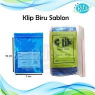 PLASTIC CLIP C-TIK SCREEN PRINTINGbiru 7 x 10 cm Plastic Clip/ 7X10 CM SCREEN-PRINTED Ziplock/ MEDIC