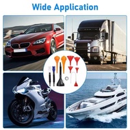 Oil Funnel Set With Strainer Telescopic Tube Car Motorcycle Gas Oil Filler Plastic Long Spout U6F5