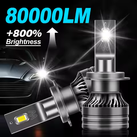 Car Headlight 2x Turbo LED 2x 300W 80000LM H1 H4 H7 H11 LED Headlight Bulbs 9005 HB3 9006 HB4 H8 H9 