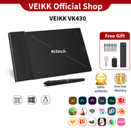 (VEIKKร้านค้าอย่างเป็นทางการ) VEIKK S640 VK430 6X4/4X3 นิ้วบางเฉียบง่ายพกพาปากกาแท็บเล็ตกราฟิกวาดแท็
