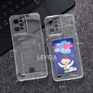 Realme C31 Clear Wallet Card Case Bening / Card Holder Kartu Realme C31