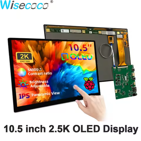 Wisecoco 10.5 Inch OLED Touchscreen 2K 60Hz Amoled Display 2560x1660 16:10 IPS AM-OLED Laptops Raspb