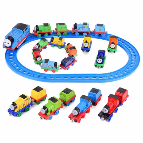 Thomas and Friends Electric Thomas Percy and 1/43 Alloy Magnetic Train James Gordon Train Model Toys